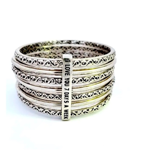 Charles Krypell I love You 7 Days a Week Bracelet - Picture 1 of 6